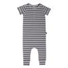 Short Sleeve Henley Essentials Rag Romper- Multiple Colors