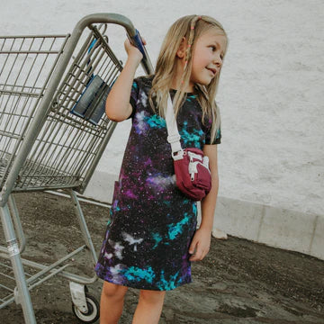 Drop Pocket Dress Celestial Galaxy