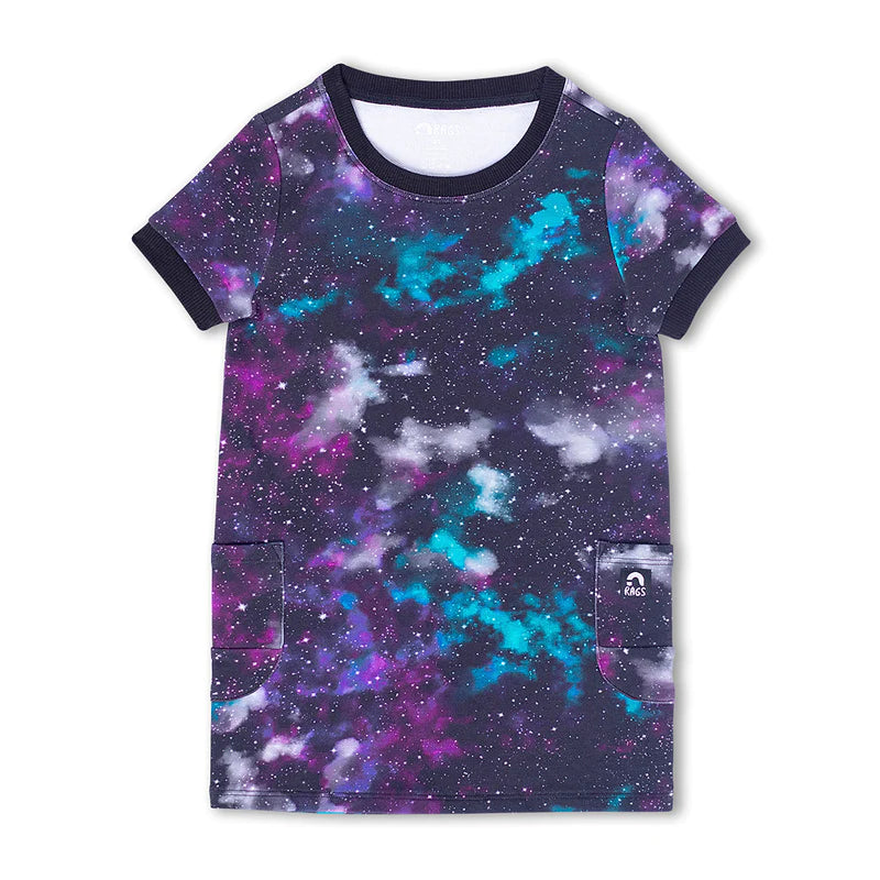 Drop Pocket Dress - ‘Celestial Galaxy’