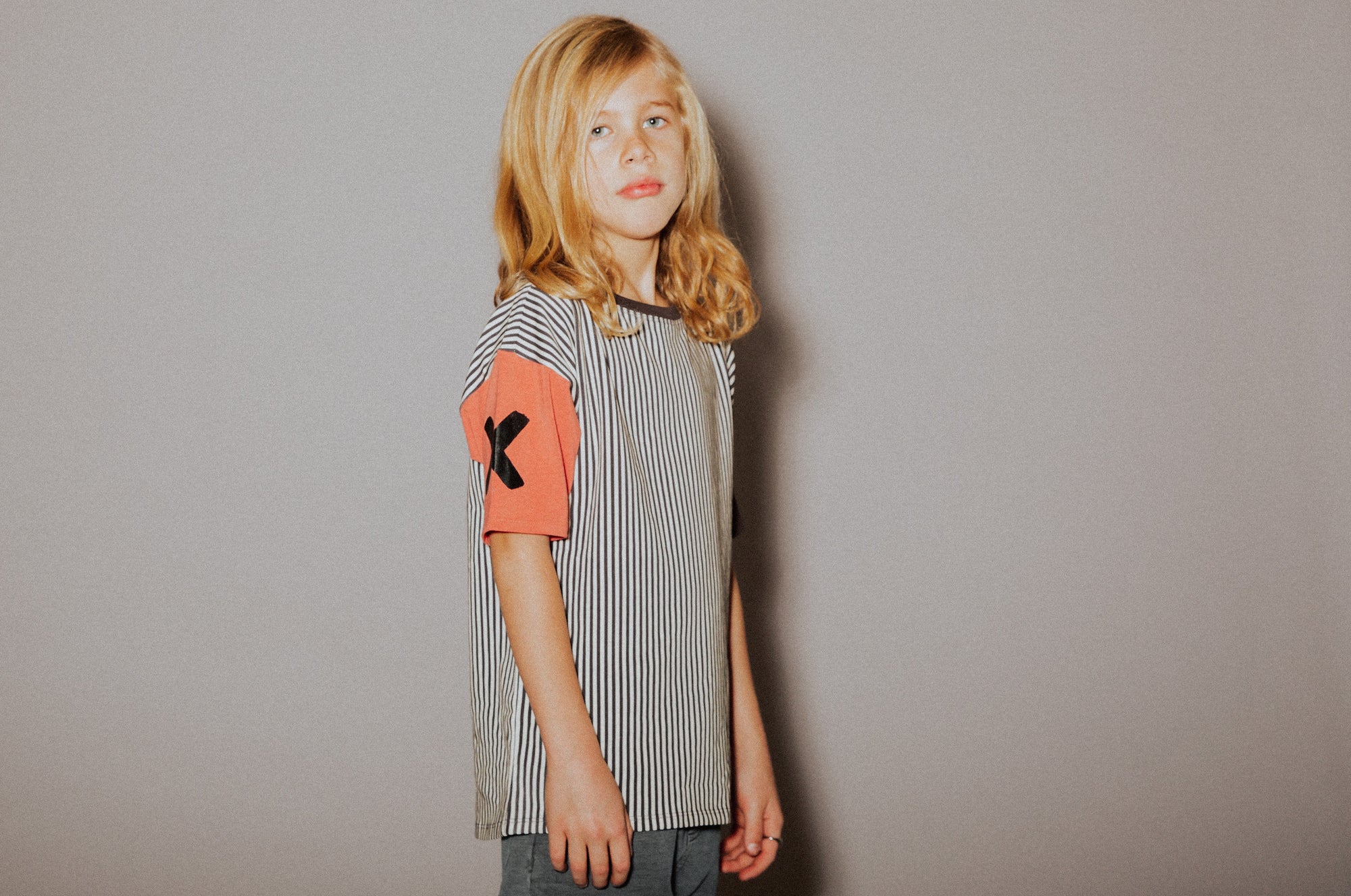 Drop Shoulder Kids Tee - XOXO