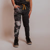 Kids Jogger - 'Black Marble Dip Dye'