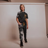 Kids Jogger - 'Black Marble Dip Dye'